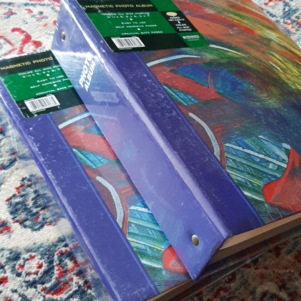 Photo albums VTG NEW set two magnetic 50 page